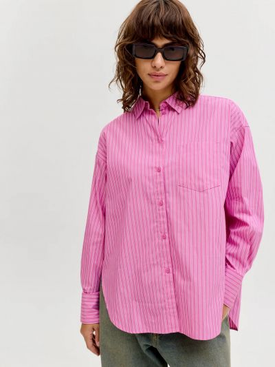 Camicia manica lunga Jjxx - rosa bianco
