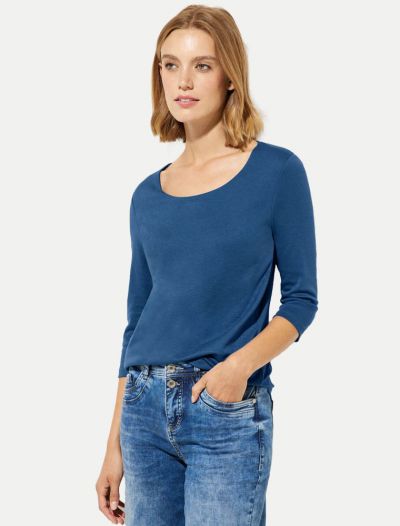 Maglia manica lunga Street One - azzurro