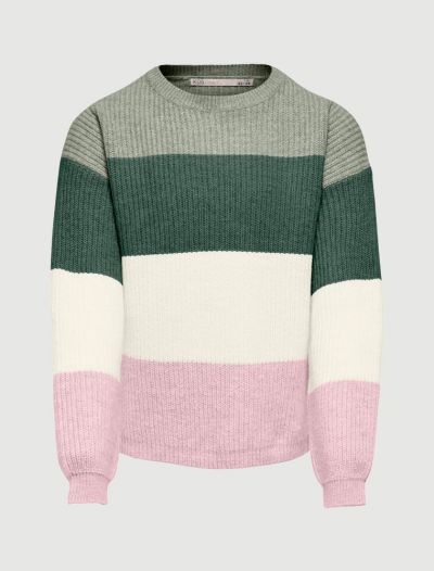 Pullover manica lunga Only - verde grigio
