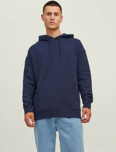 Maglia in felpa cappuccio Jack & Jones - navy