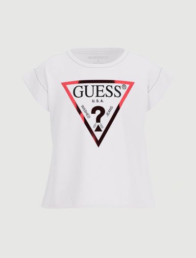 T-shirt manica corta Guess - bianco rosso
