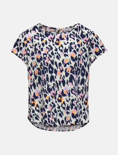 T-shirt manica corta Only - leopardo