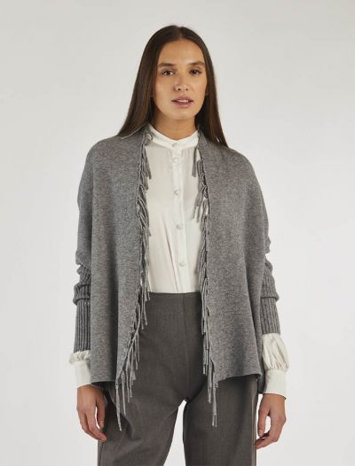 Cardigan Knit - San Babila - grigio