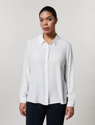 Camicia manica lunga curvy Persona - seta