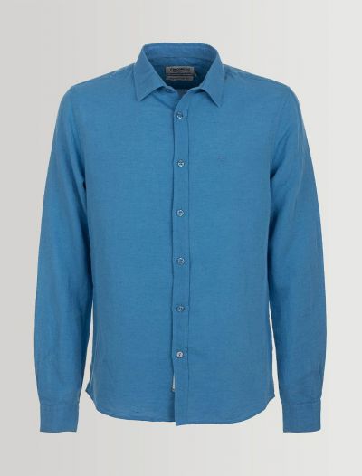 Camicia manica lunga casual Fred Mello - blu