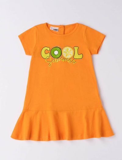Abito manica corta I Do - arancio
