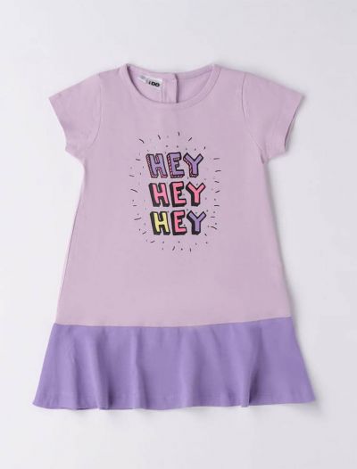 Abito manica corta I Do - lilla