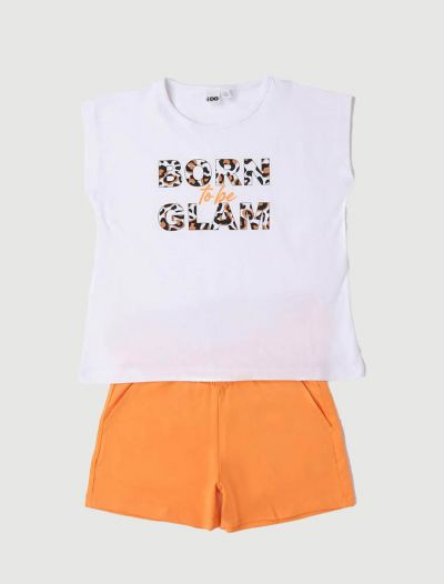 Completo maglia e pantalone corto I Do - bianco