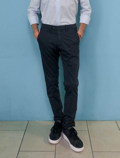 Pantalone casual B Settecento - blu
