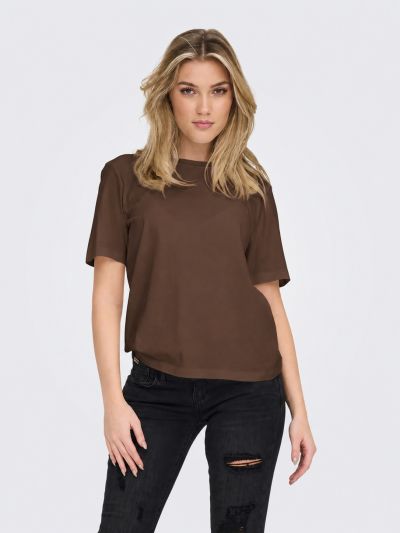 T-shirt manica corta Only - marrone