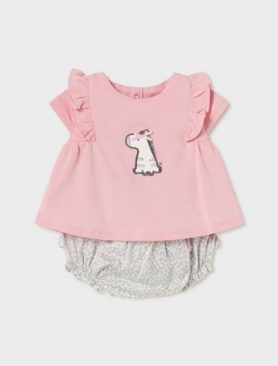 Completo 2 pezzi Newborn - rosa cipria