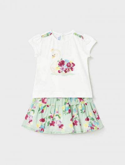 Completo maglia con gonna Mayoral - acqua