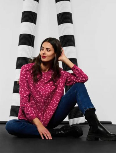 Camicia manica lunga Street One - rose