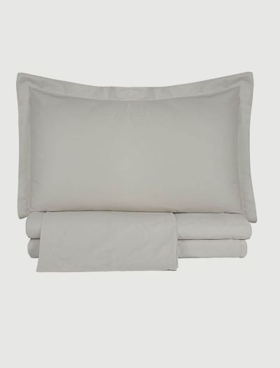 Completo lenzuola 2 piazze Cavalieri - ostrica