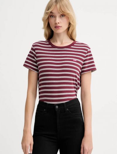 T-shirt manica corta Levi's - rosso bianco