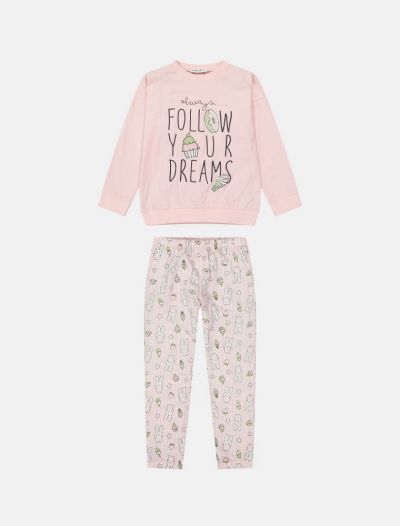 Pigiama lungo Melby - rosa