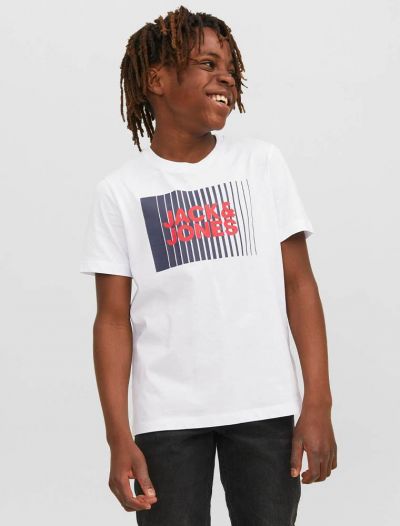 T-shirt manica corta Jack & Jones - white
