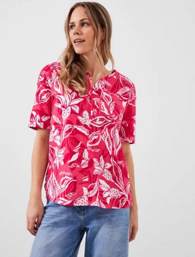 Camicia manica corta Cecil - fragola