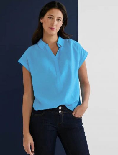 Camicia manica corta Street One - blu