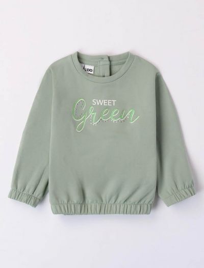 Maglia in felpa I Do - verde salvia