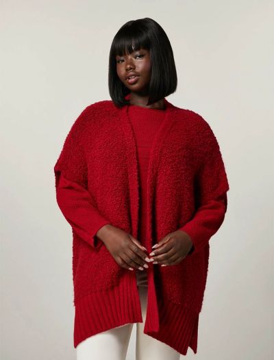 Poncho Persona/now - rosso
