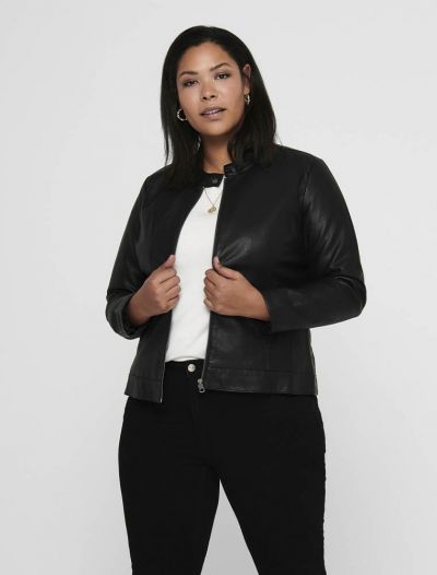 Giubbino ecopelle Only - Carmakoma - black