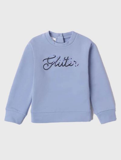 Maglia in felpa I Do - light blu