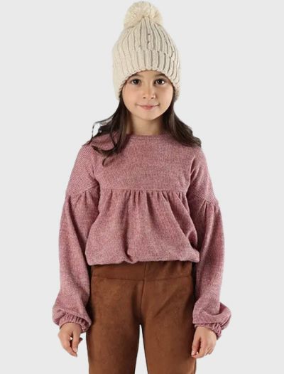 Maglia manica lunga Melby - peonia