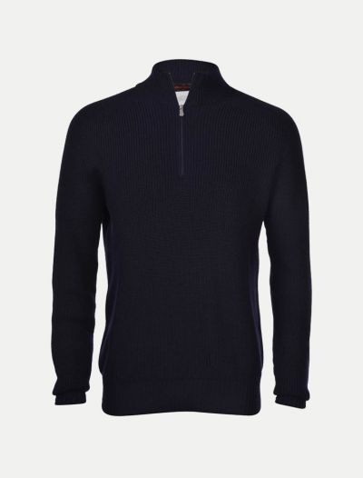 Lupetto zip Gran Sasso - blu