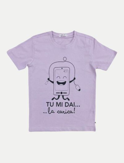 T-shirt manica corta sportiva Melby - lavanda