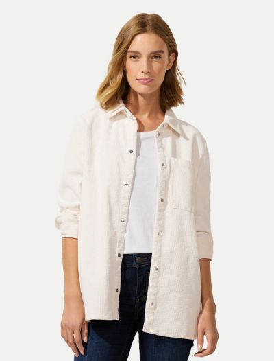 Camicia manica lunga Street One - panna