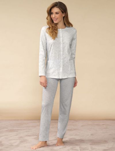 Pigiama lungo Linclalor - grigio melange