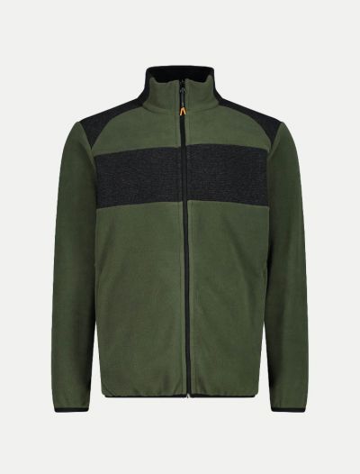 Maglia in pile con zip Cmp - green