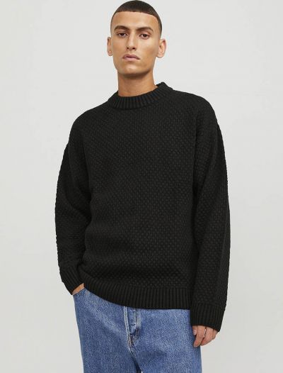 Maglia manica lunga casual Jack & Jones - black