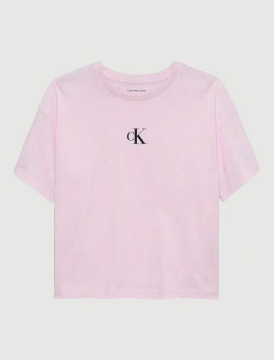 T-shirt manica corta Calvin Klein - rosa perla
