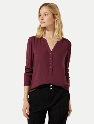Camicia manica lunga Street One - purple