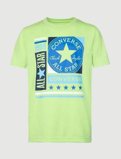 T-shirt manica corta sportiva Converse - verde