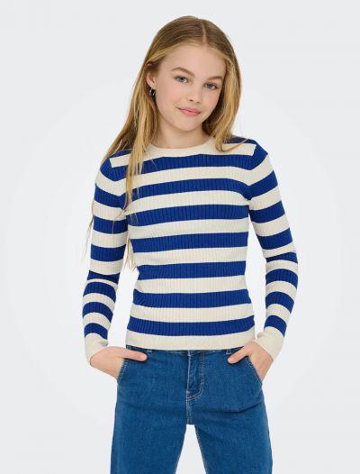 Maglia manica lunga Only - panna blu