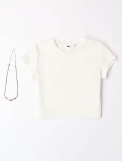 T-shirt manica corta I Do - panna