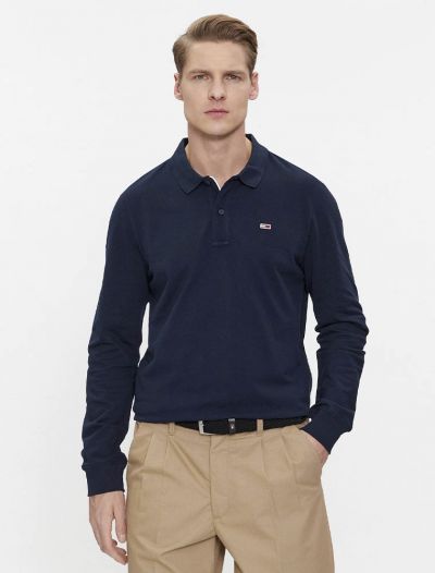 Polo manica lunga Tommy Jeans - dark navy