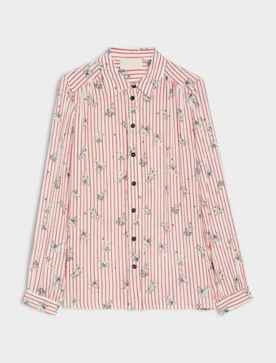 Camicia manica lunga Iblues - avorio rosso