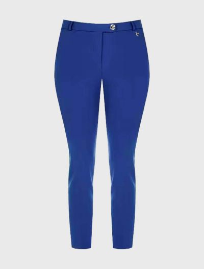 Pantalone Rinascimento Curvy - blu cina