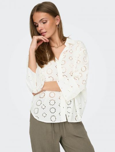 Camicia manica lunga Jdy - cloud dancer