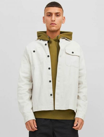 Camicia manica lunga casual Jack & Jones - deserto