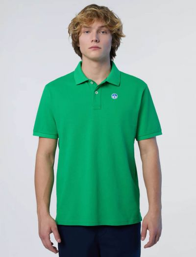 Polo manica corta North Sails - green