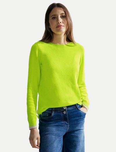 Pullover manica lunga Cecil - lime