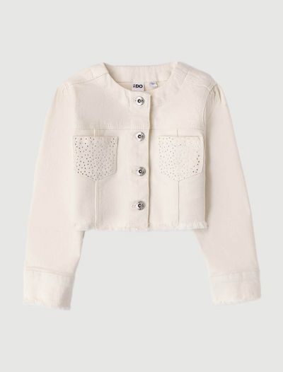 Giubbino in jeans I Do - panna