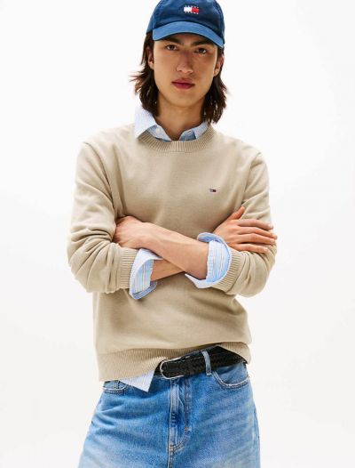Maglia manica lunga casual Tommy Jeans - beige