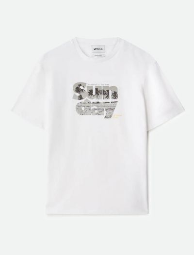 T-shirt manica corta Gas - white