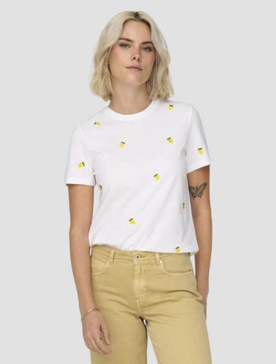 T-shirt manica corta Only - lemon
